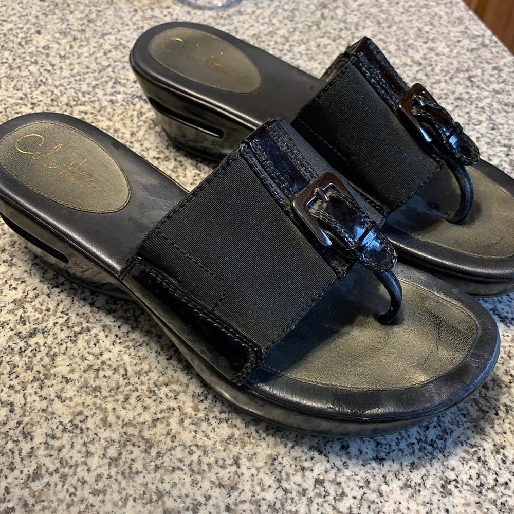 Cole Haan Black slide sandal Nike air technology